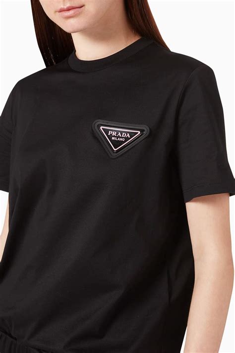 prada black transparent shirt|prada tops for women.